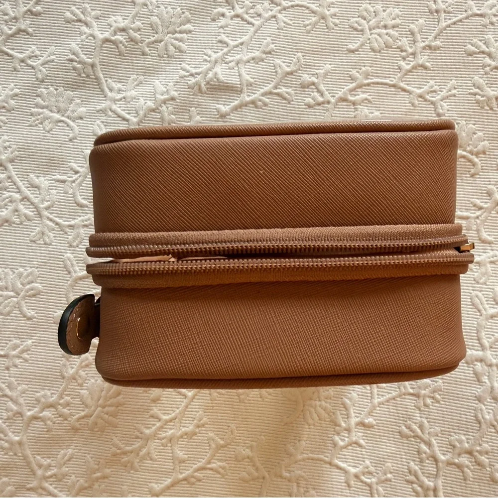 Calpak Small Clear Cosmetics Case in Caramel - Picture 10 of 16